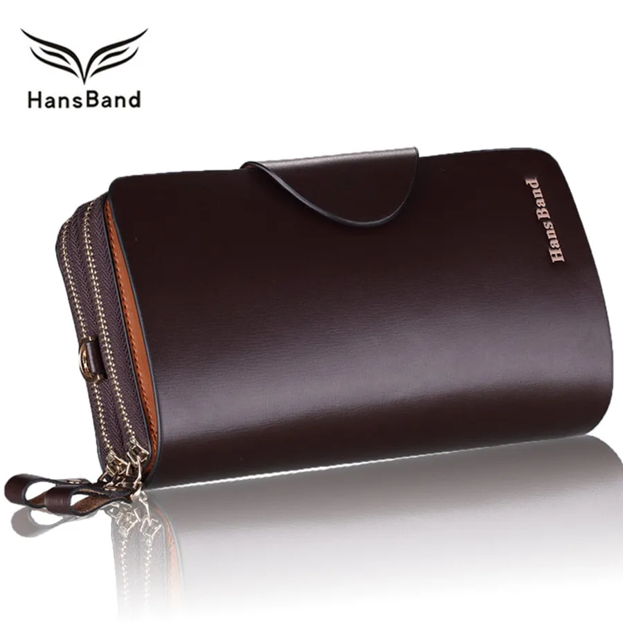 

Luxury Brand Wallet Genuine Leather Men Clutch Wallets Big Capacity Fashion Cowhide Men Wallet Phone Bag Business Male Purse