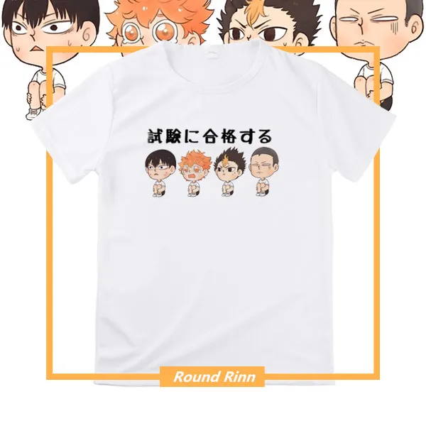 Haikyuu Karasuno School Nekoma kageyama Tobio Hinata Shoyo nissinoya Yuu Tanaka Ryunosuke Cos Tee аниме футболка с короткими рукавами