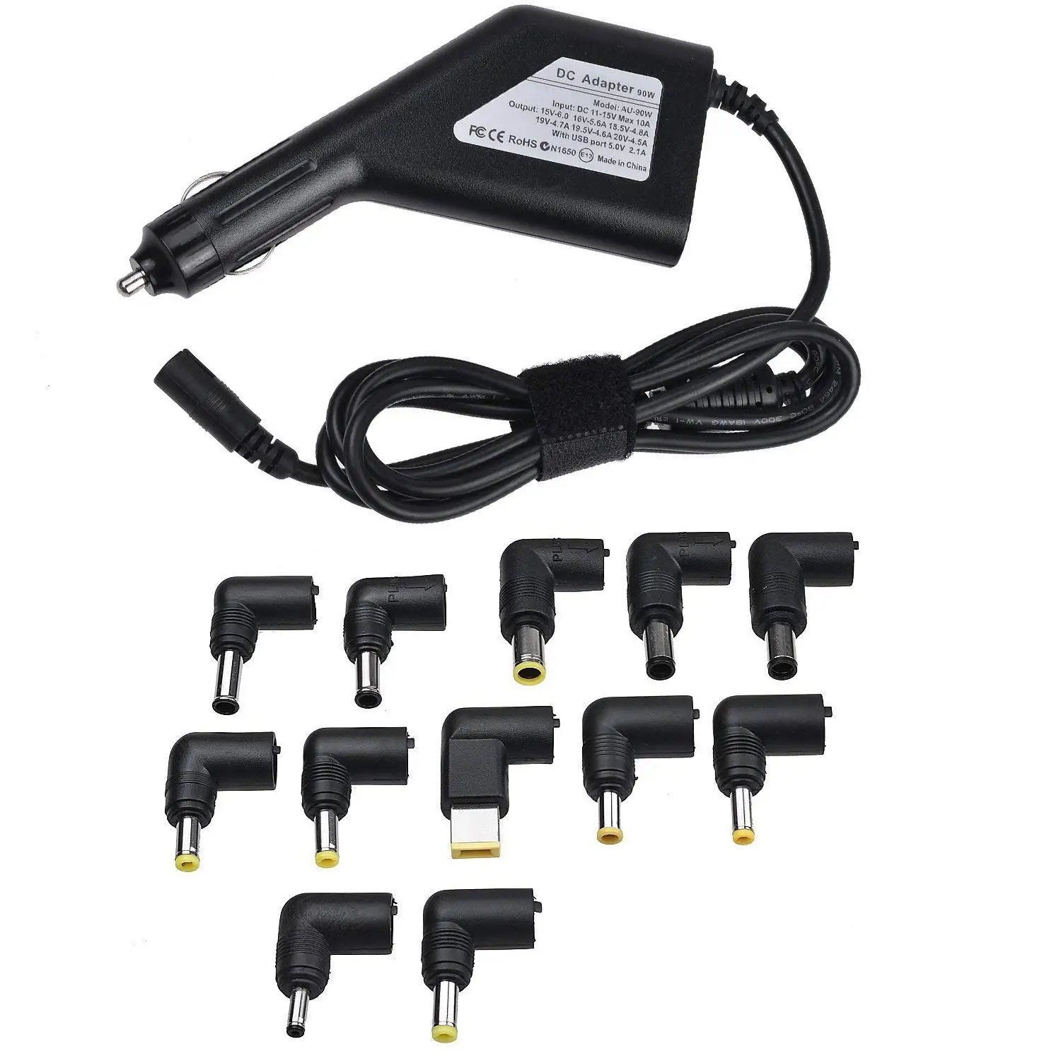 12 tips New Automatic 90W Universal Power Adapter Car Charger For Notebook Laptop For DELL/Lenovo/Asus/Acer/Toshiba/Gateway/HP