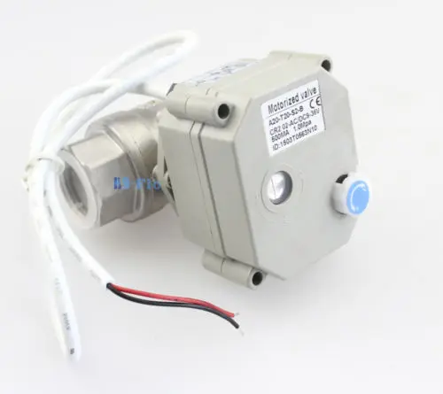 1/" до 1-1/4" 2 способ SS304 моторизованный шаровой клапан, NPT/BSP Электрический шаровой кран