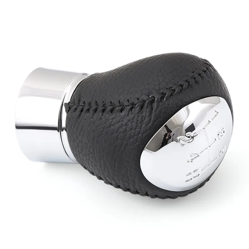 VCiiC-Black-Chrome-5-Speed-Leather-Manual-Gear-Stick-Shift-Knob-For-Mazda-3-5-6 (1)