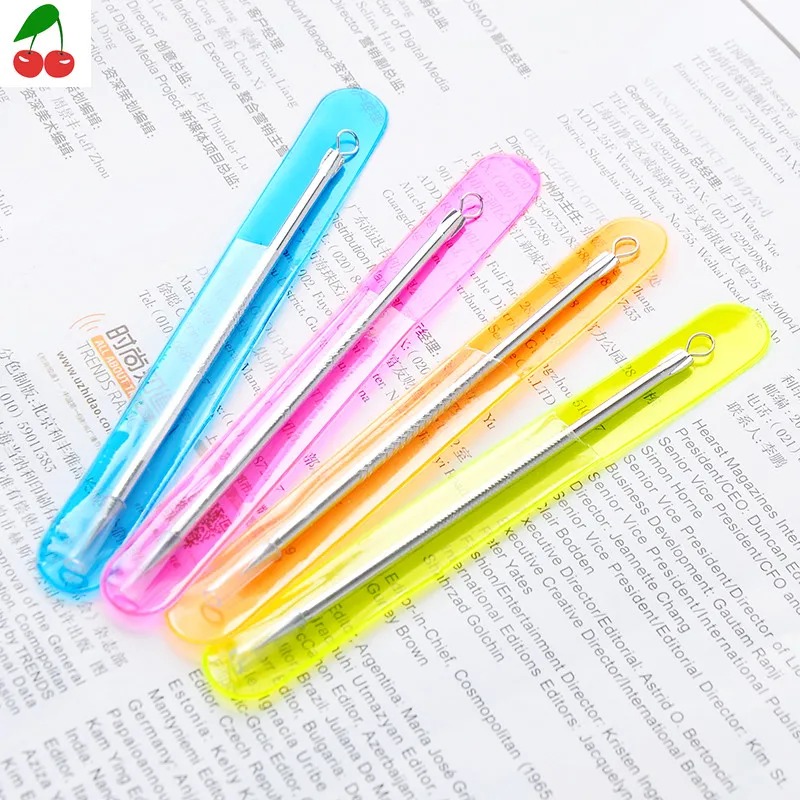

Squeeze blain blain antibacterial stainless steel tools and resist to acne blackheads needle color random