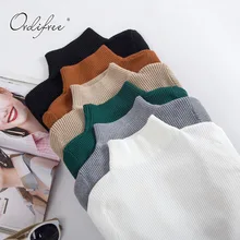 Ordifree 2017 Autumn Winter Pull Femme Cashmere Knitted Sweater Slim Jumper Turtleneck Warm Soft Women Sweaters and Pullovers