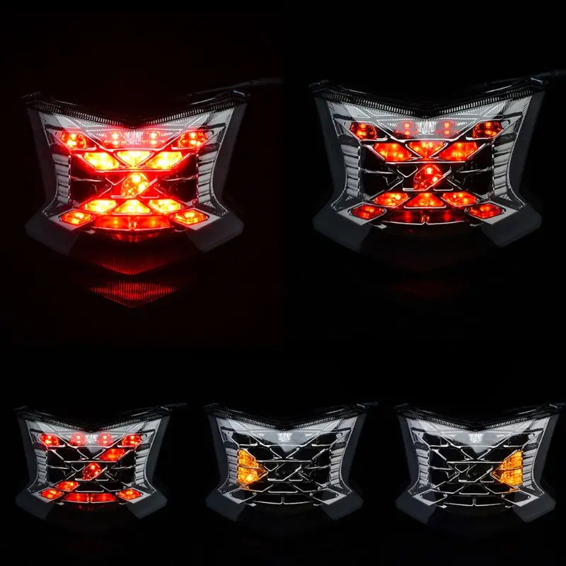 

Motorcycle Integrated LED Tail Light Brake Stop Light Turn Signals For Kawasaki Taillight Z650 Z900 NINJA 650 ABS 2017 2018
