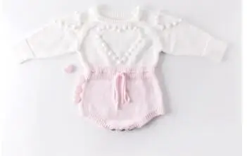 MILANCEL/одежда для малышей; трикотажные боди с длинным рукавом для маленьких девочек; Комбинезоны для маленьких мальчиков; Верхняя одежда для малышей - Цвет: Розовый