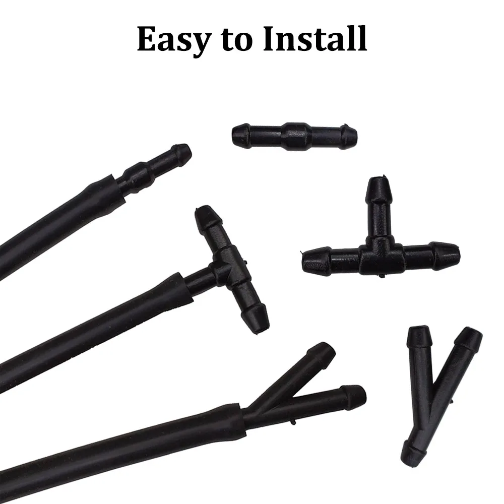 Tube Connectors Car Fluid Pump Water Hose Connectors Windshield Nozzles Hose Connector Joints Splitter Pipe Fittings 60/36/18pcs car hose connectors
