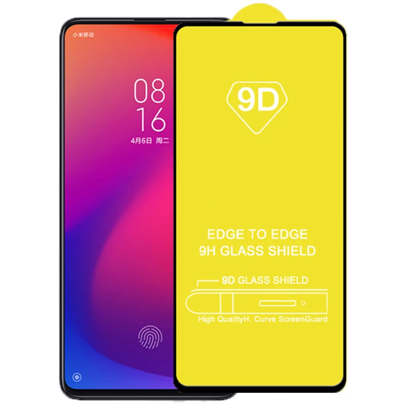 

9D Full Glue Protective Glass On For Xiaomi redmi K20 Pro Full Cover Screen Protector Tempered Glass On For Mi 9T Pro k 20 mi9t