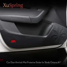Per Skoda Octavia A7 2016 2017 4 Door Protector Proteggere Pad Kick Pad Zerbino Copertura Trim 4 pz/set