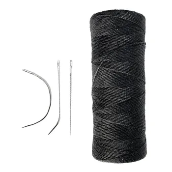 

Polyester Hair Track Weft Weaving Sew Decor Thread For Hair Extensions with 3Pcs Needles