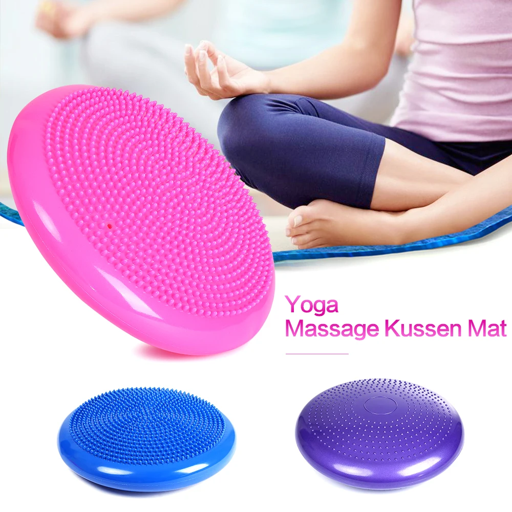 33cm Massage Yoga Ball Inflatable Sports Gym Fitness Yoga Wobble