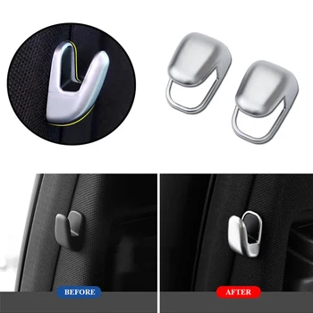 

JEAZEA 2Pcs ABS Silver B Pillar Hook Decoration Frame Cover Trim For Mercedes Benz E Class W212 S Class 2012 2013 2014 2015 2016