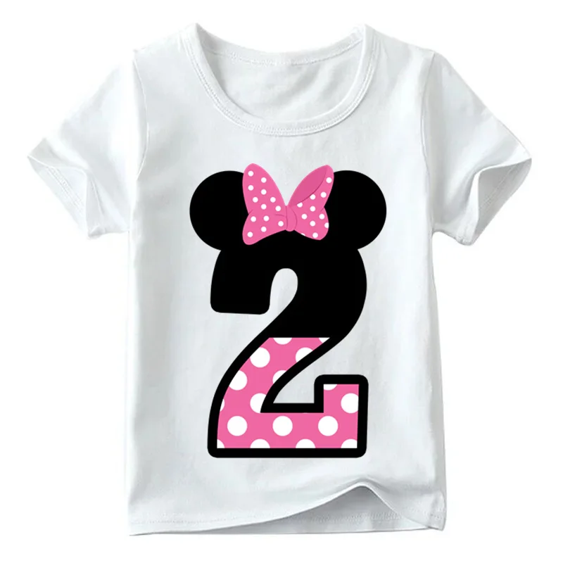 Kids Boys Girls T-shirt for Birthday Summer Children Clothing Funny T Shirt Tshirt Tees Tops Size 1 2 3 4 5 6 7 8 9 Year Present