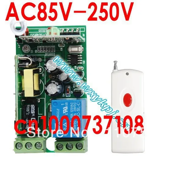 

Hot selling 220V 10A 1 CH RF Wireless Remote Control System Easy to install and safety