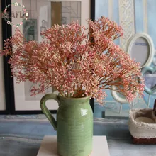 7 цветов 1 шт искусственная Цветочная подделка детский дыхательный букет Гипсофилы свадебные Композиции украшение дома