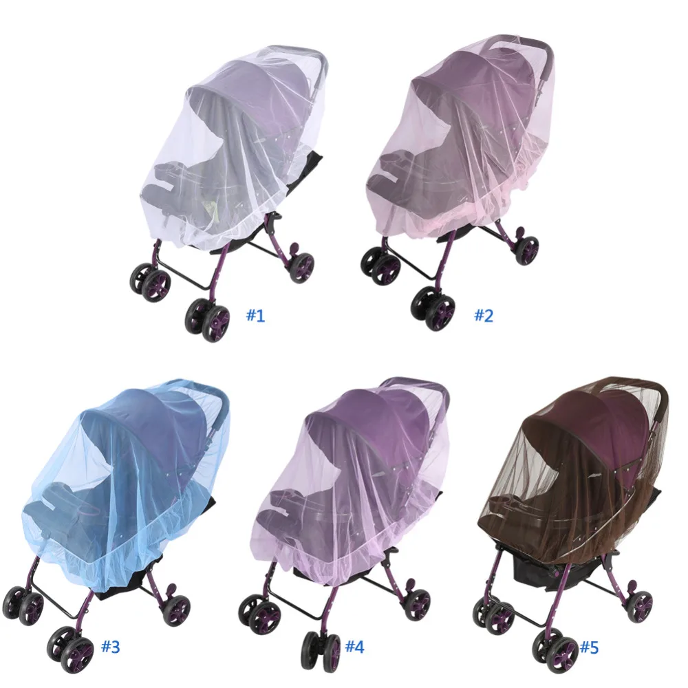 Детская кроватка для новорожденных, детская коляска, москитная сетка, безопасная сетчатая тележка на двух колесах, москитная сетка, прогулочная коляска с полным покрытием