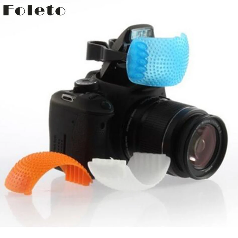 Free Shipping 3 Color Pop Up Flash Diffuser For Canon 500d 600d 700d