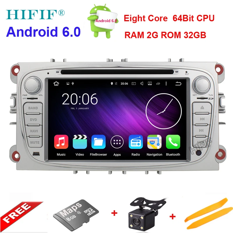 Discount HIFIF Android 6.0.1 Fast Boot Car DVD Multimedia Player For Ford Focus Mondeo 2G RAM/32G ROM/8Core/2Din Autoradio HD Capacitive 1 Discount HIFIF Android 6.0.1 Fast Boot Car DVD Multimedia Player For Ford Focus Mondeo 2G RAM/32G ROM/8Core/2Din Autoradio HD Capacitive 1