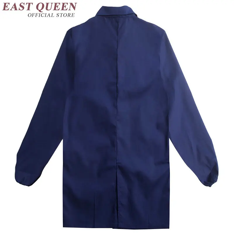 Lab coat blue women men lab supplies female male medical uniforms long sleeve medical robes work uniforms AA875