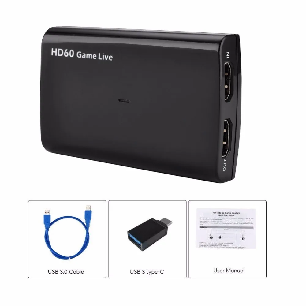 Карта захвата видео HDMI USB 3 0 4K Mic HD 1080P 60fps игровой видеорегистратор для PS34 Xbox TV BOX