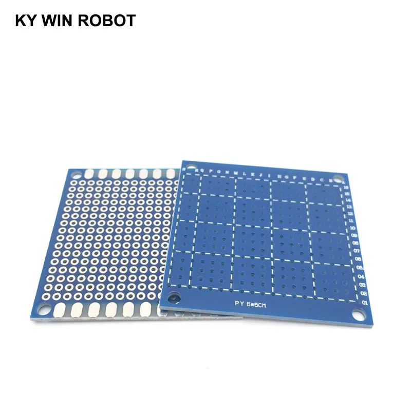 5 шт. 5x5 см 50x50 мм синий Односторонний Прототип PCB универсальная печатная плата для Arduino