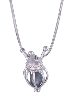 

Valentine's Day plated Silver crow balloon Cage Pendants cool style for your sweetheart P21