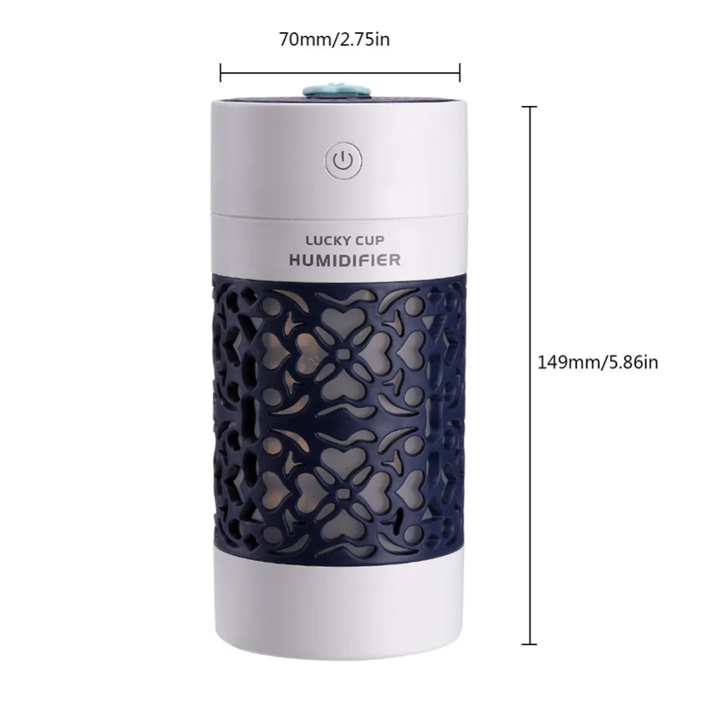 Ceny Mininawilżacz powietrza dyfuzor olejków eterycznych z kolorowymi lampkami nocnymi elektryczne do aromaterapii nawilżacz USB rozpylacz zapachu do samochodu