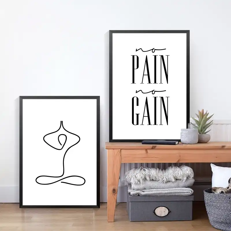 yoga wall art