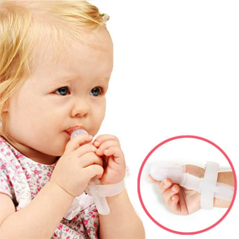 Нетоксичный силиконовый Детский комплект для снятия укуса на пальцах для коррекции большого пальца
