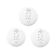 PGST 3pcs/lot 433MHz Wireless Smoke Detector Fire Sensor For WIFI GSM office home security Alarm System Auto Dial alarm Systems yobangsecurity wireless 433mhz touch screen wifi gsm gprs rfid home office security burglar alarm smoke fire sensor alarm system
