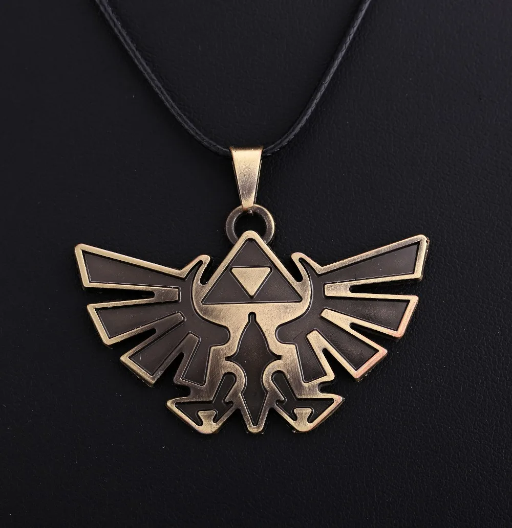 12pcs/lot The Legend Of Zelda Pendant Antique Bronze Vintage Triforce