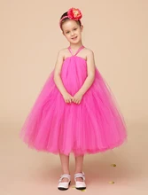 Fashion pink Little Girls dresses Ball Gown Tulle Girls Pageant Dresses TUTU dress kids girls party