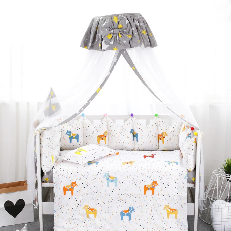 Moustiquaire De Style Moderne Pour Lit De Bebe Dessus Rond Decoration Pour Nouveau Ne 2 Types Aliexpress