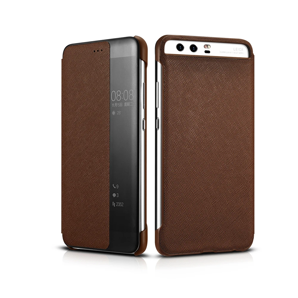 XOOMZ for Huawei P10 Plus Cover Transparent Smart View Flip Case Cover