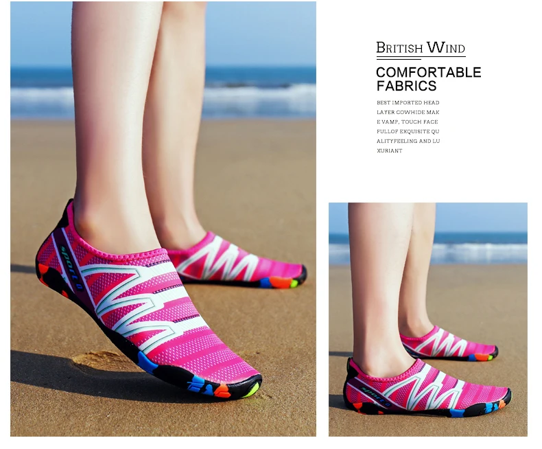 Water Shoes Aqua Shoes Beach Swimming Shoes Men Breathable Slip-on Sport Sneakers Lightweight Upstream Shoes (25)