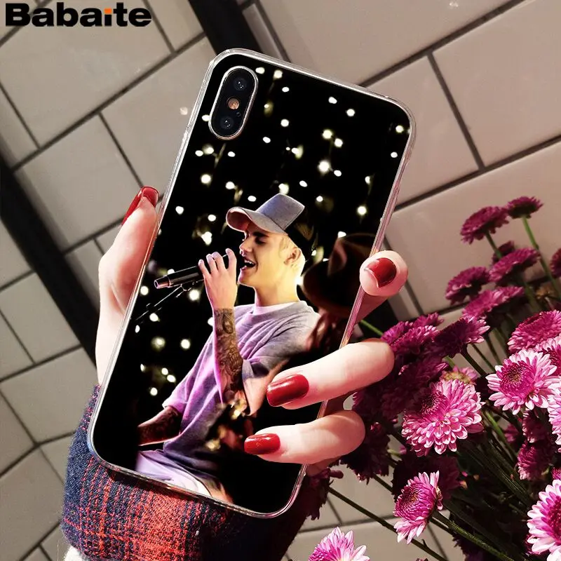 Babaite Justin Bieber Soft Silicone Transparent Phone Case for iPhone 6S 6plus 7 7plus 8 8Plus X Xs MAX 5 5S XR