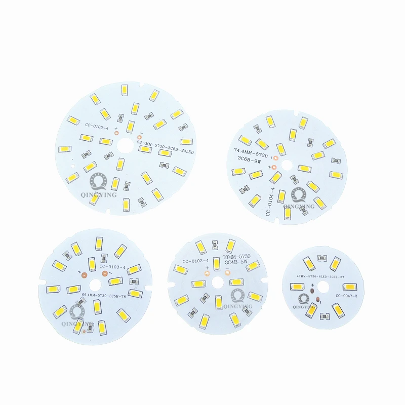 10 шт. DC 12 В светодиодный светильник 5730 SMD PCB плата 3 Вт 5 7 9 15 30 45 Домашний Светильник