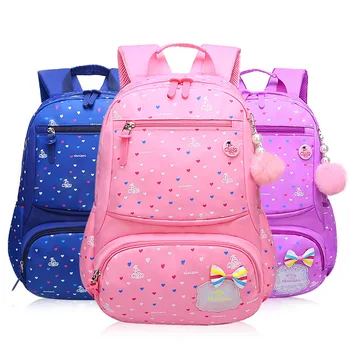 

Princess School Bags For Girls 2019 Sweet Cute Cartoon Animal Children Backpack Kids Lace Bookbag Primary Schoolbag Backpack