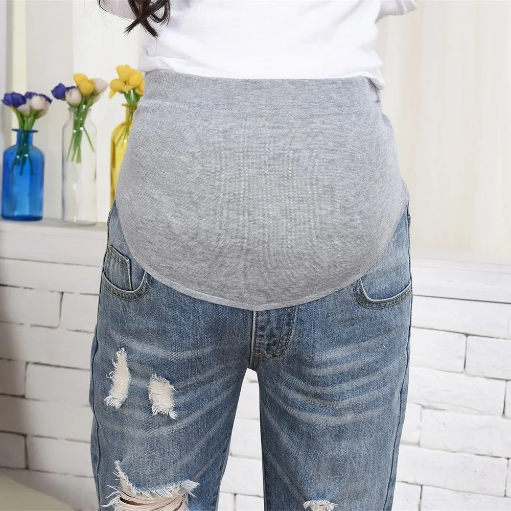Женские рваные джинсы; брюки для беременных; брюки для кормящих; леггинсы для живота; джинсовые брюки для беременных женщин; большие размеры