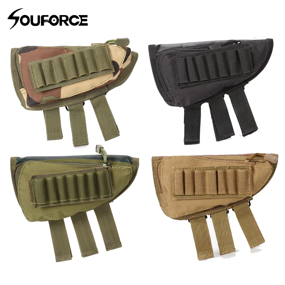 

New Multi-function Tactical Bullets Bag Nylon Gun Gill Bag Accessories Rifle Stock Ammo Shell Tools for Hunting Shooting