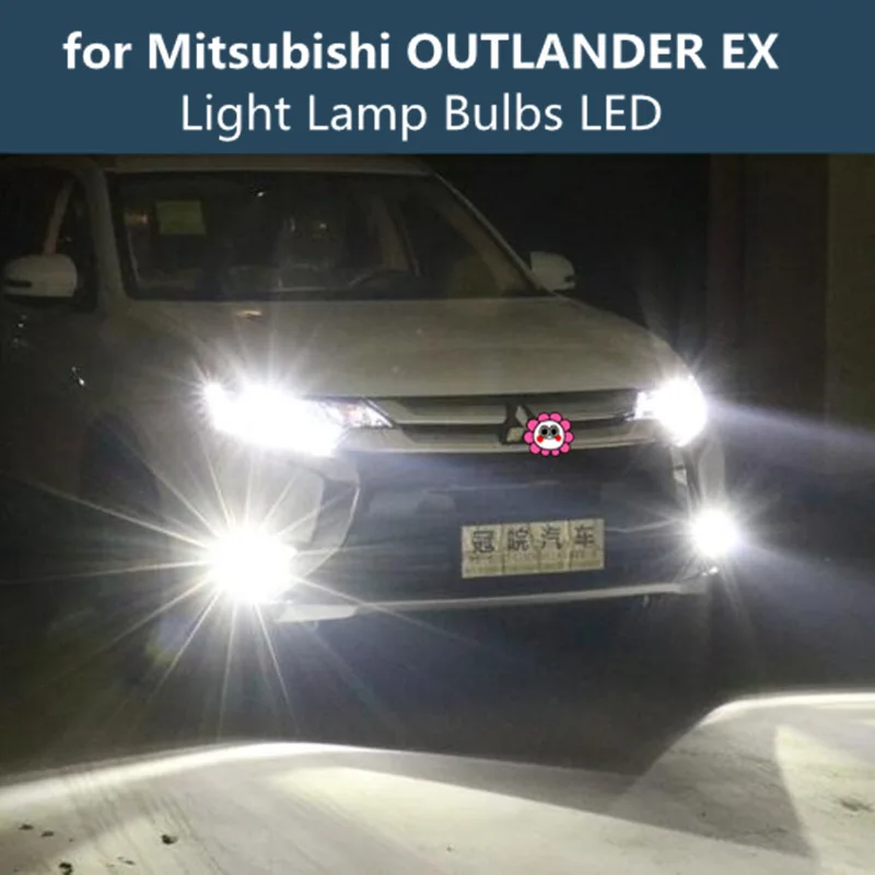 

car LED Headlight Kit Turbo Fan for Mitsubishi OUTLANDER EX LED Light Bulbs12V 90w 6000K H11 9005 HB3