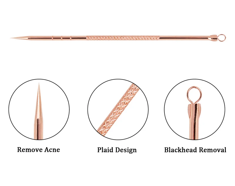 YOKPN 4 шт./кор. Профессиональный Красота, инструменты для макияжа, высокое качество практичный Наборы иголок для удаления угрей, Нержавеющая сталь черноголовых удаления акне
