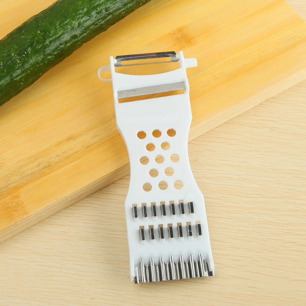 

Hot Selling Creative Multifunction Stainless Steel Fruit Peeler Parer Cutter Tool Kitchen Tools Magic Trio Peeler Set G531