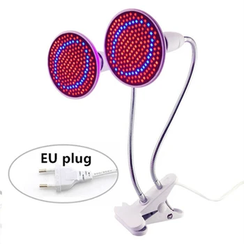 

E27 Led Grow Light, one head two heads Led Plant Bulb Full Spectrum Grow Lights for Indoor Plants Vegetables Seedlings