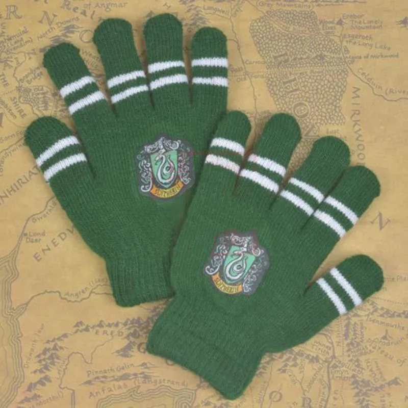 Вязаные перчатки Harri poter для колледжа Gryffindor Slytherin ручная одежда с сенсорным