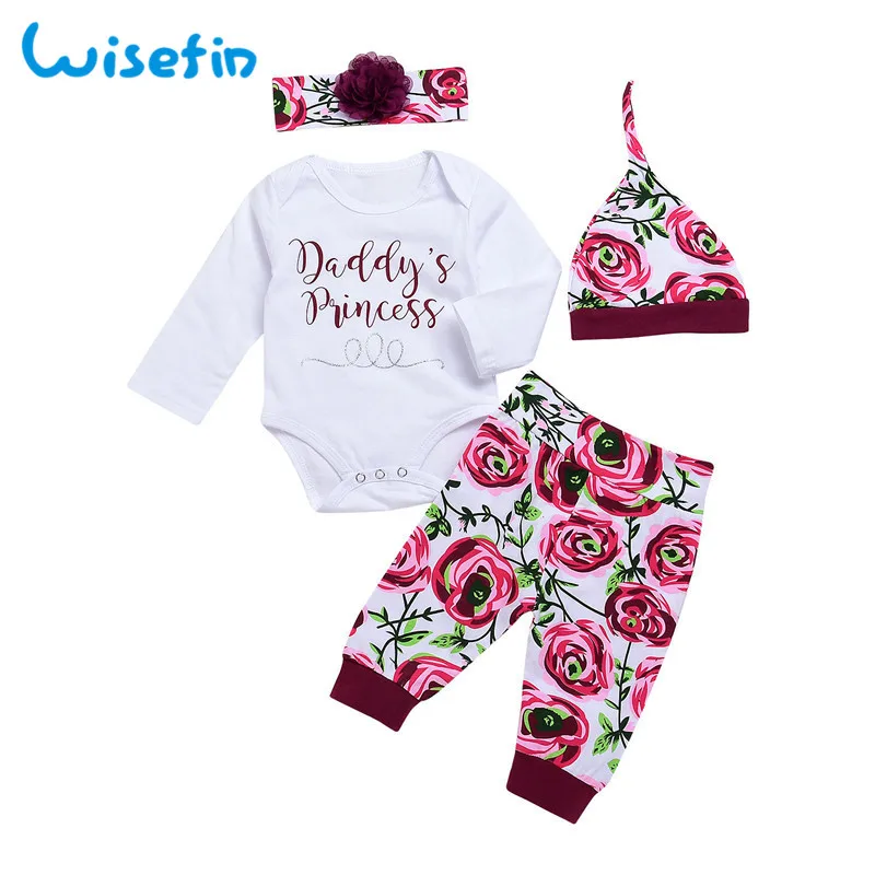 Wisefin Baby Girl Clothes For Winter 2018 Newborn Adorable Outfits Christmas Long Sleeve Spring Infant Girl Clothing Set 3 Piece