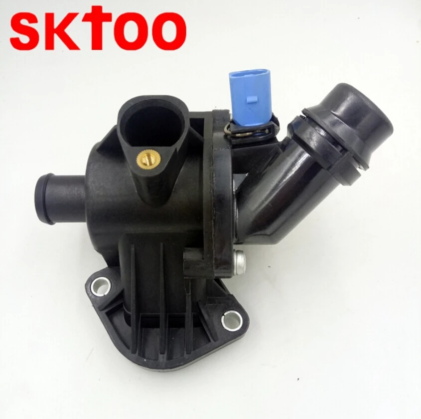 

High quality thermostat housing and temperature sensor for VW 06B121111K Auto Thermostat