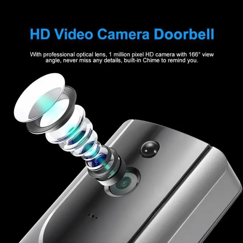 M2 Беспроводная дверная камера 720 P HD Smart Wi Fi телефон видео домофон дверные звонки PIR сенсор ночное видение сигнализации