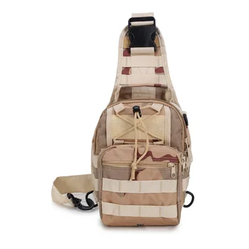 

Outdoor Molle Crossbody Bag Shoulder Bags Breast Pack Tactical Military Adjustable Belt Large Capacity Camouflage Strap Field