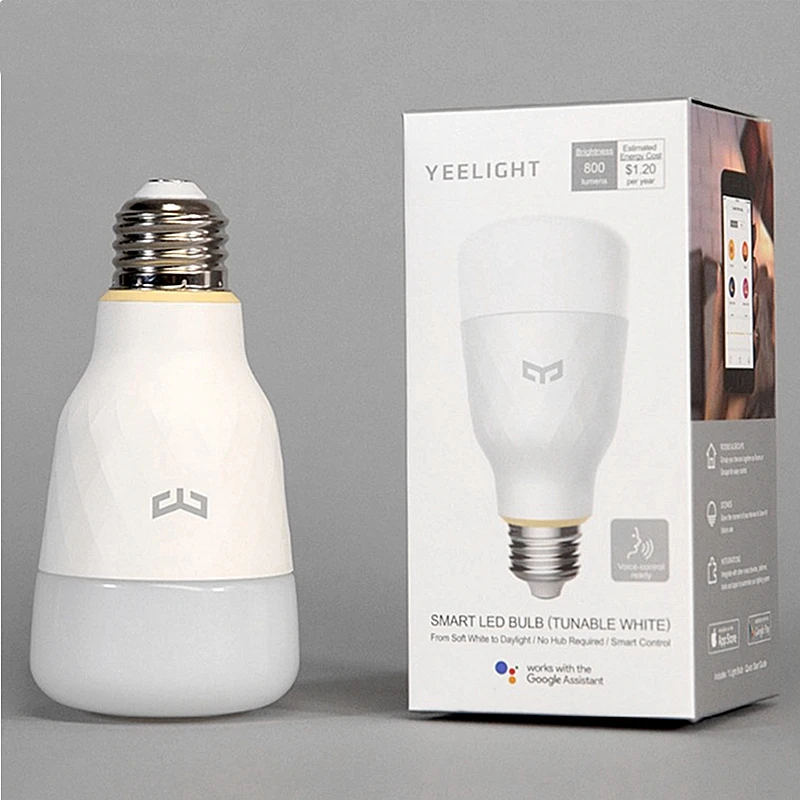 Умная лампочка Yeelight светодиодный RGB wifi приложение дистанционное управление E27 лампа для xiaomi mi home mi jia приложение Amazon Alexa Google Assistant