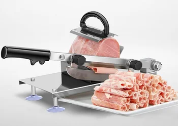 

Fast shipping high quality manual meat cutter,mutton slicer,frozen meat slicing cutter,mutton rolls machine
